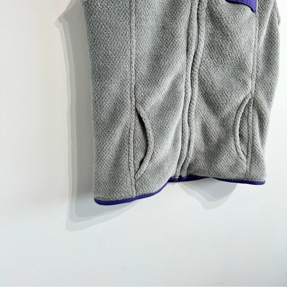 Patagonia Re-Tool Vest full zip grey fleece pile pockets polartec outdoor